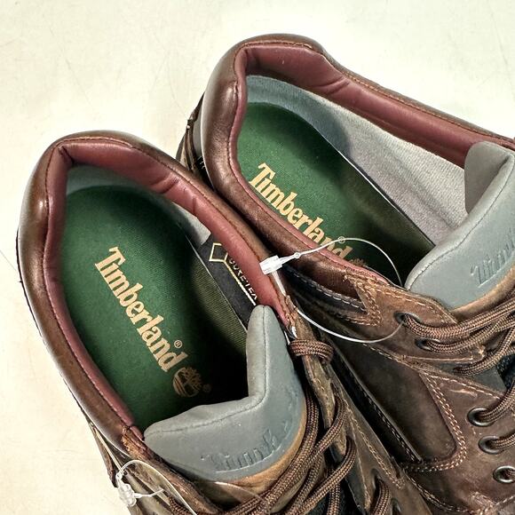 NWOT Timberland Heritage Boot GORE-TEX Membrane Moc Toe Brown US 12 Wide - Picture 7 of 10
